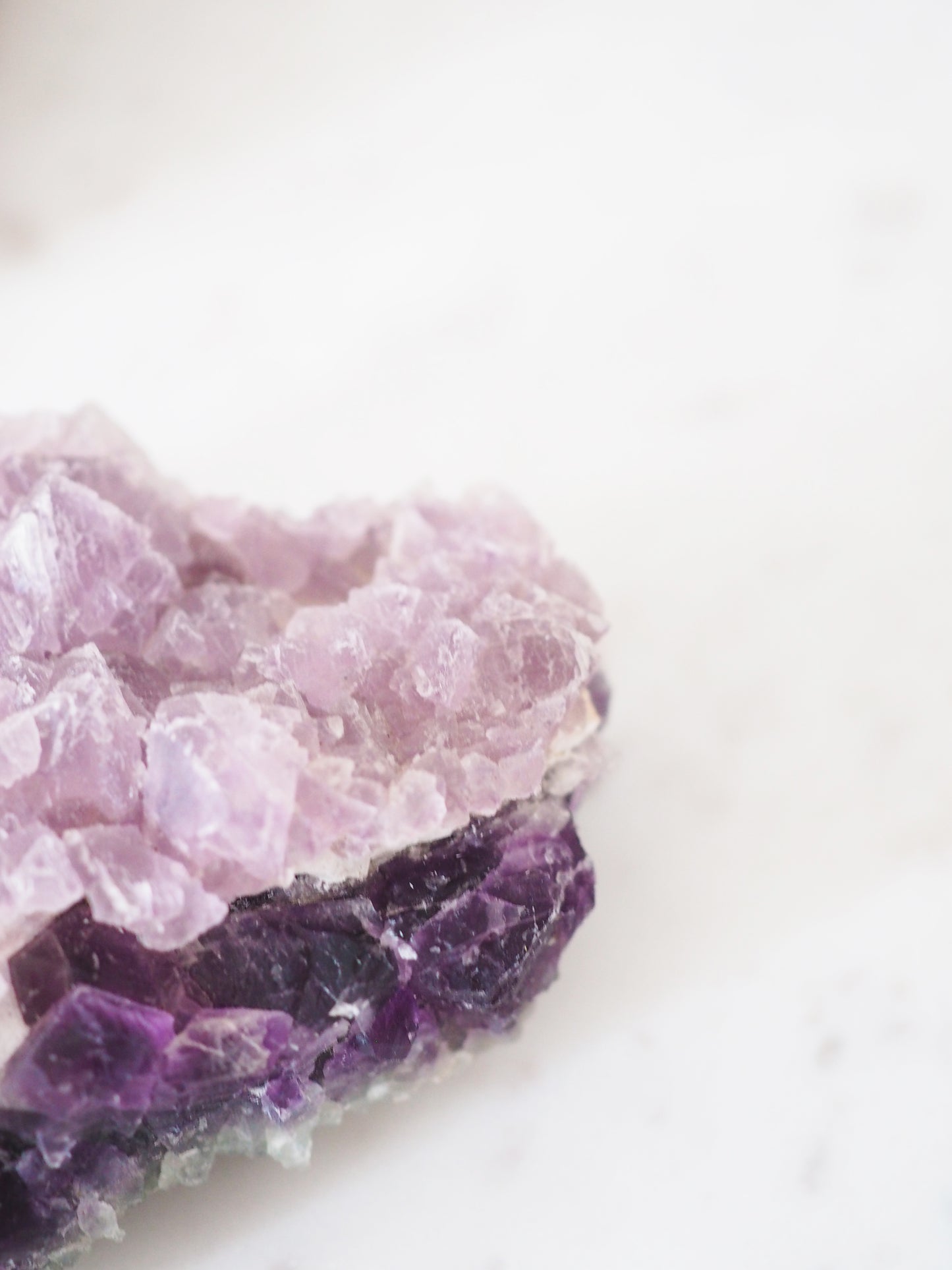 Fluorit 2 Generationen Lila Violett Grün ca. 12 cm [1] - aus Zhejiang China