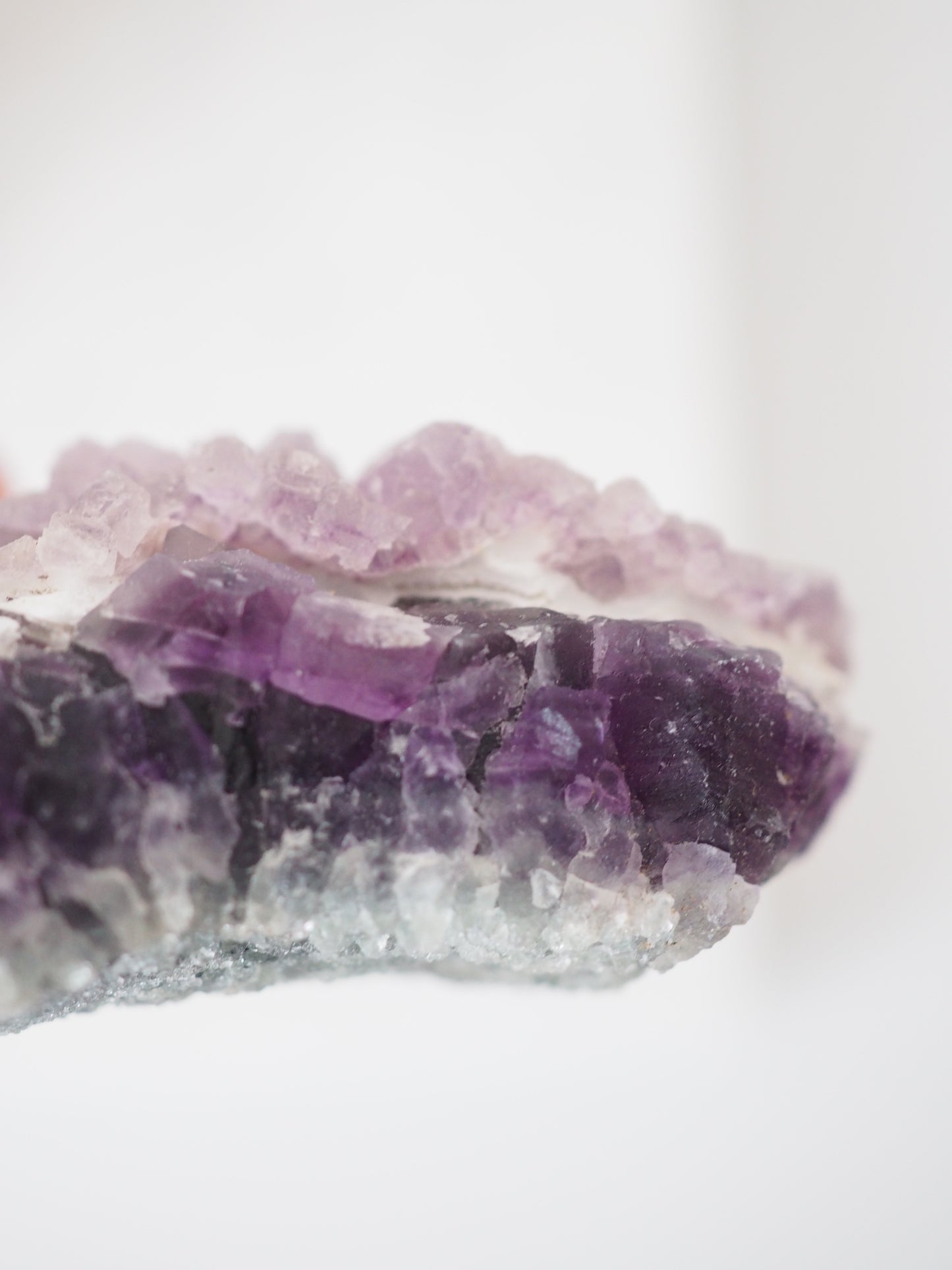 Fluorit 2 Generationen Lila Violett Grün ca. 14 cm [2] - aus Zhejiang China
