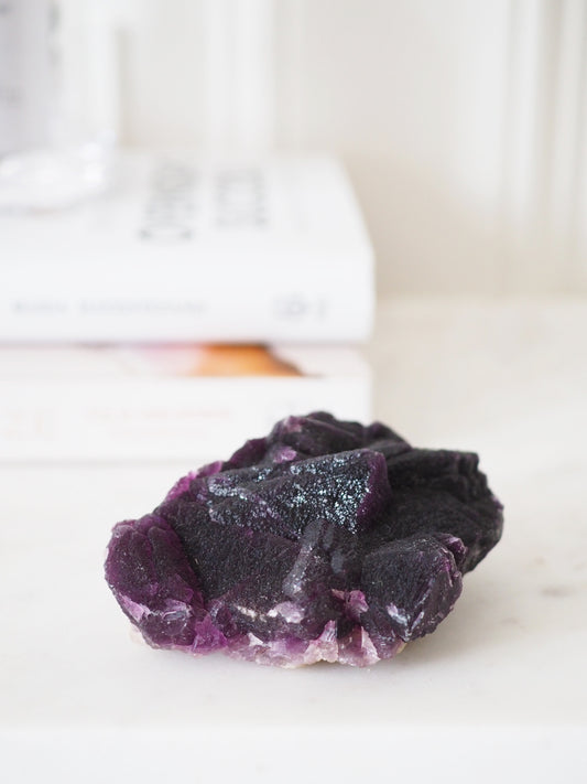 Fluorit Dunkel Violett ca. 9 cm - aus Innere Mongolei China RARE