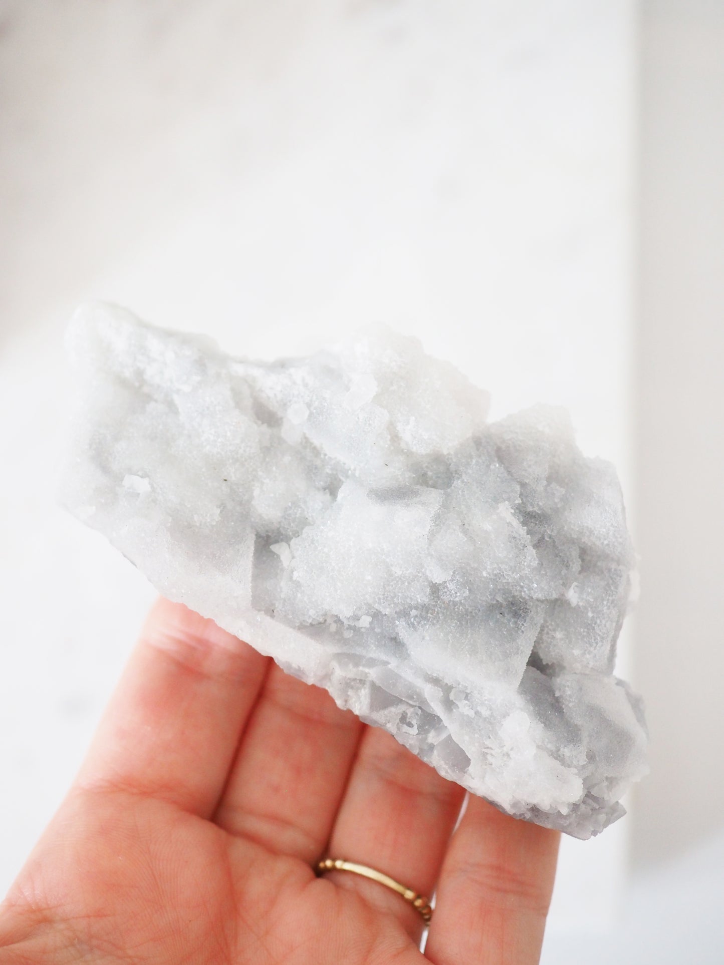 Sparkly Sugar Fluorit mit Quarz ca. 10 cm [3] - aus Fujian China