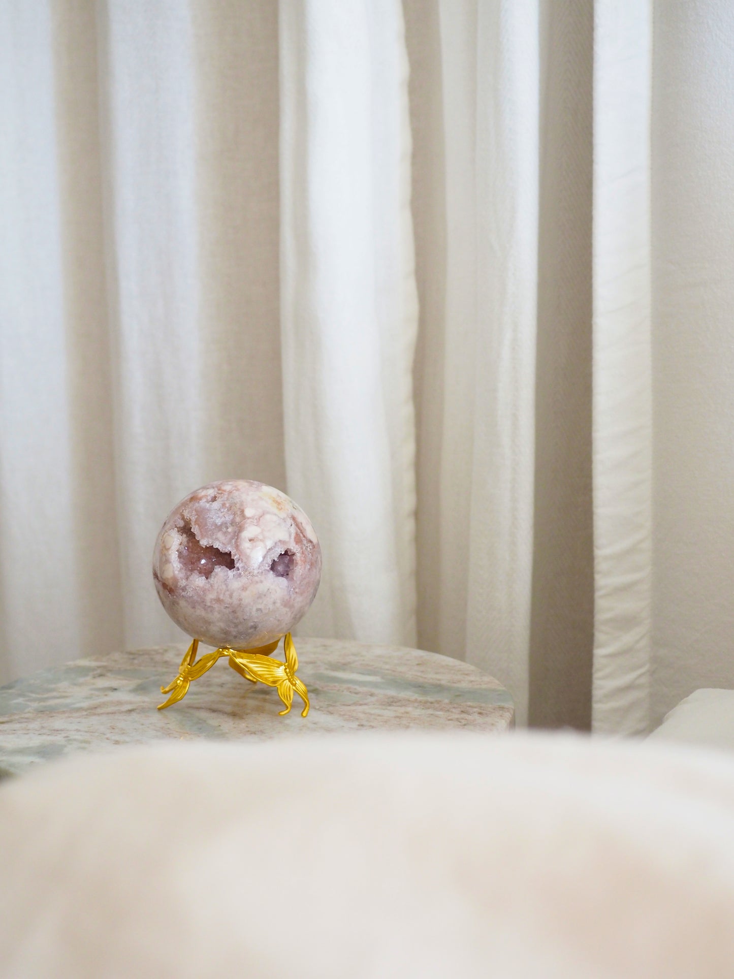 Pink Amethyst . Amethyst Blumen Achat Kugel . Sphere ca. xxcm. PARADIESE COLLECTION - aus Brasilien HIGH QUALITY