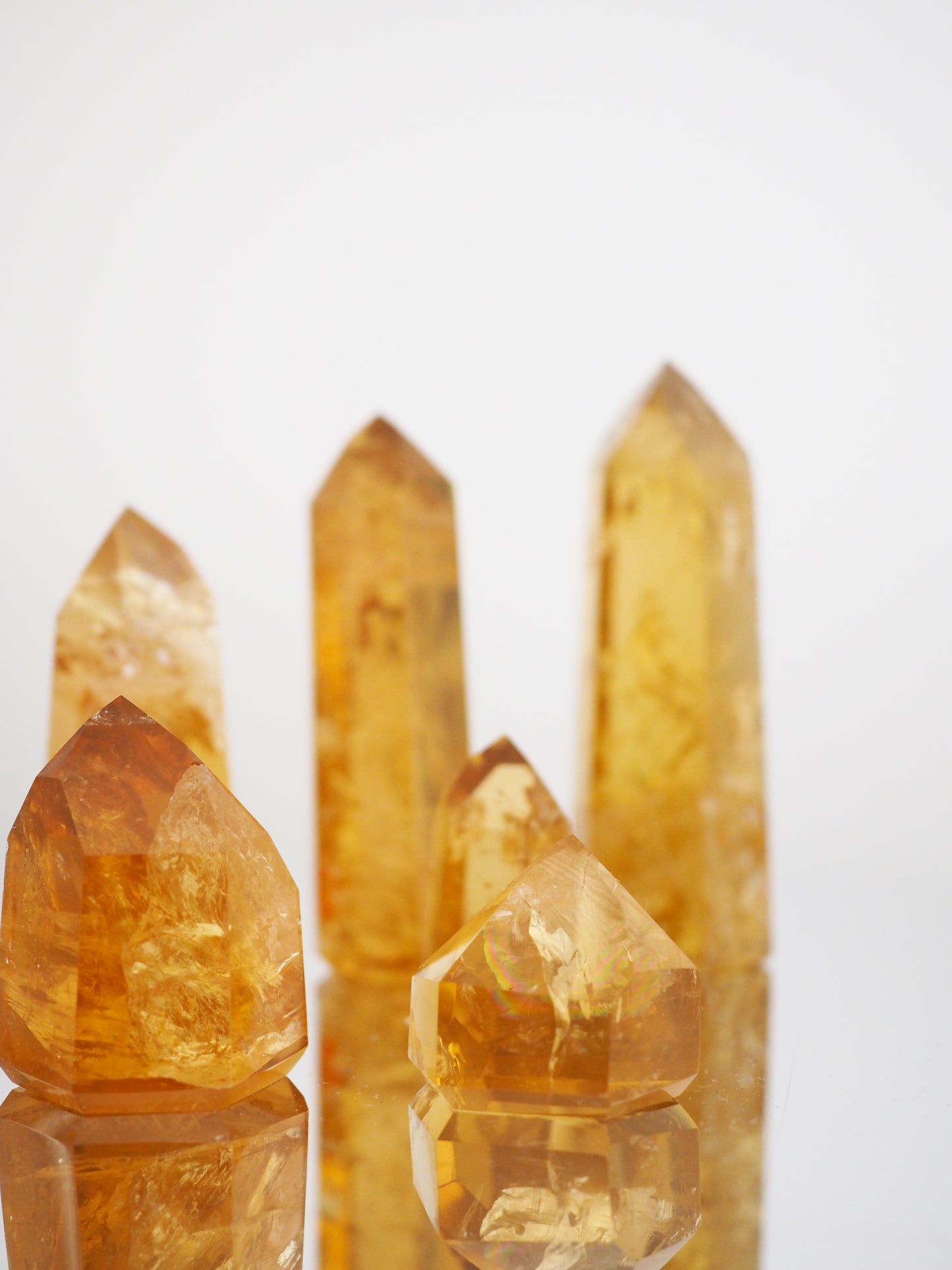 Citrin Spitze ca. 3 - 8 cm - Brasilien HIGH QUALITY RARE