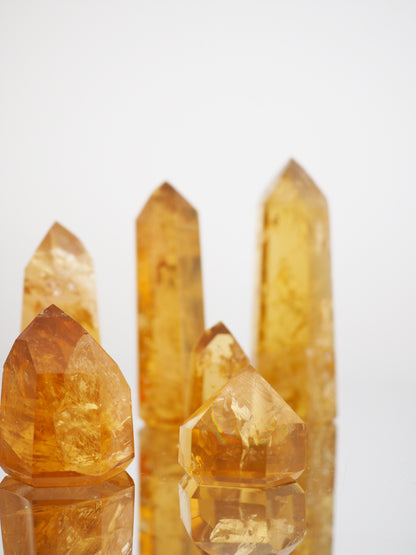 Citrin Spitze ca. 3 - 8 cm - Brasilien HIGH QUALITY RARE