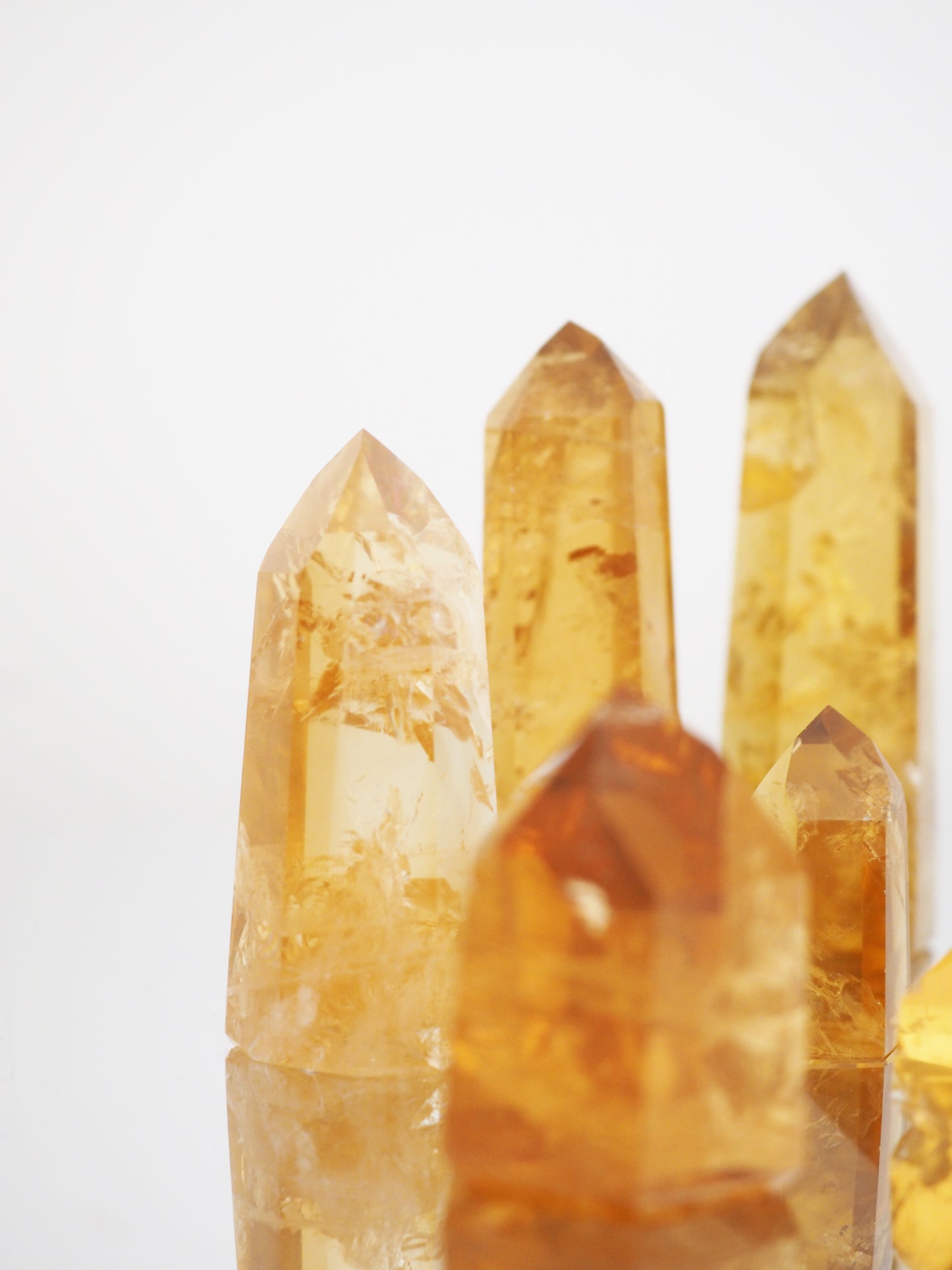 Citrin Spitze ca. 3 - 8 cm - Brasilien HIGH QUALITY RARE