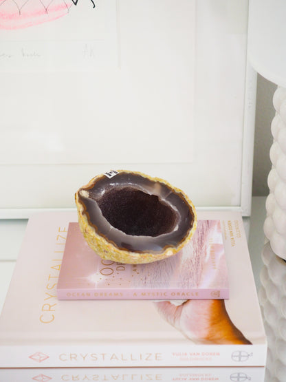 Achat Geode ca. 9 cm  - aus Brasilien HIGH QUALITY Handpoliert