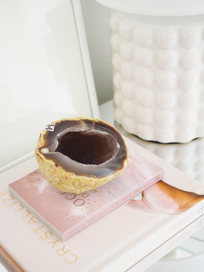 Achat Geode ca. 9 cm  - aus Brasilien HIGH QUALITY Handpoliert