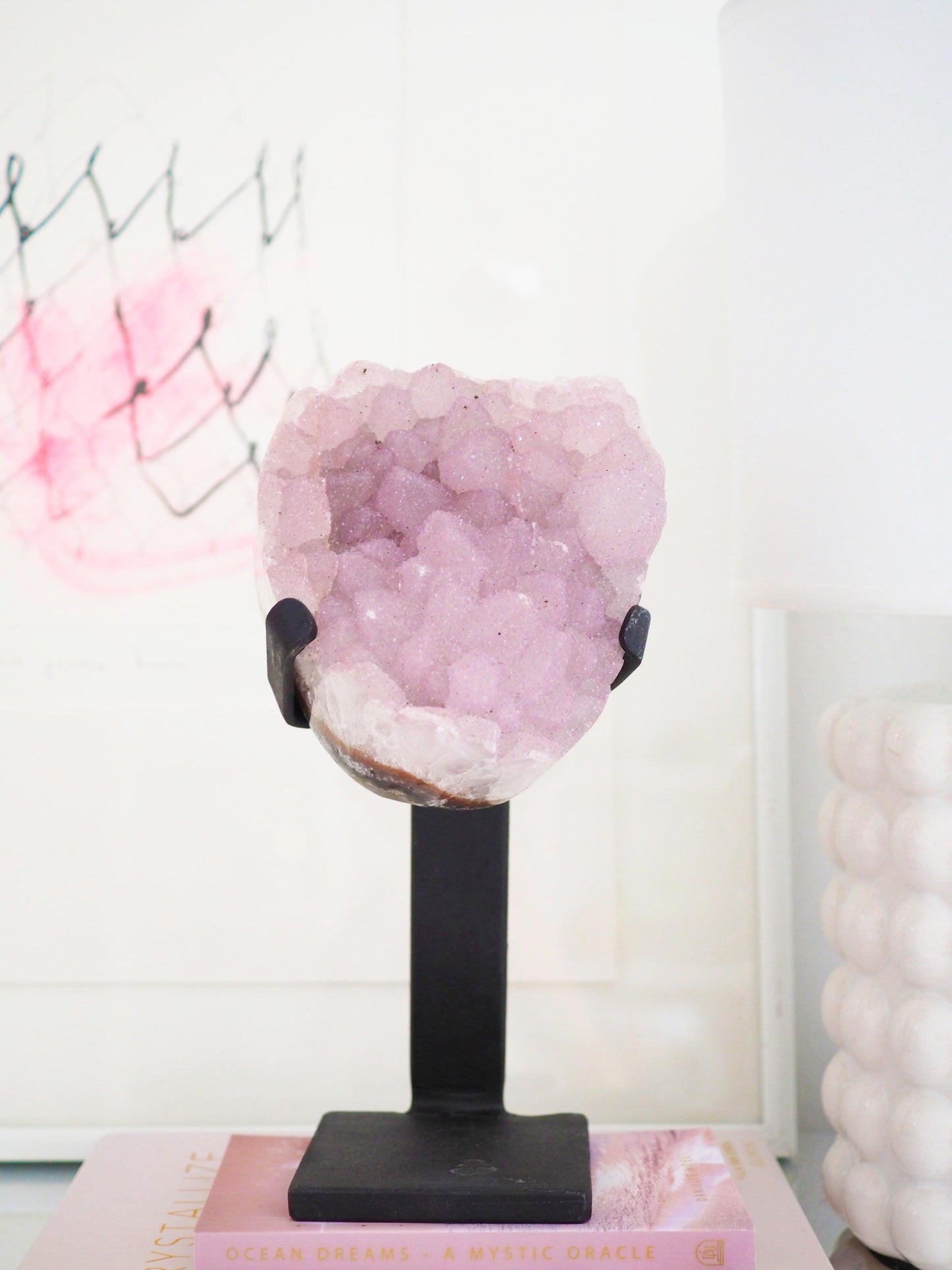 Sugar Lavender Amethyst auf Halter Ständer ca. x cm - aus Brasilien HIGH QUALITY