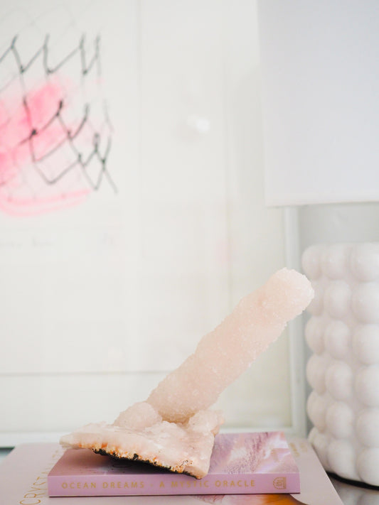 Spicy Pinker Chalcedon Stalaktit ca. xxcm - aus Indien