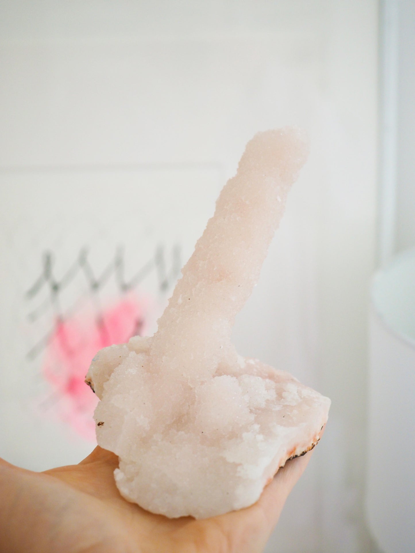 Spicy Pinker Chalcedon Stalaktit ca. xxcm - aus Indien