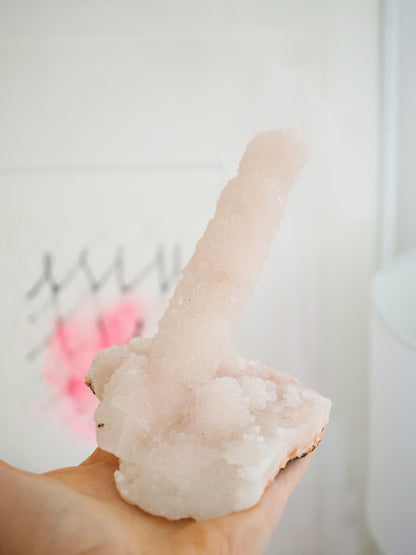 Spicy Pinker Chalcedon Stalaktit ca. xxcm - aus Indien