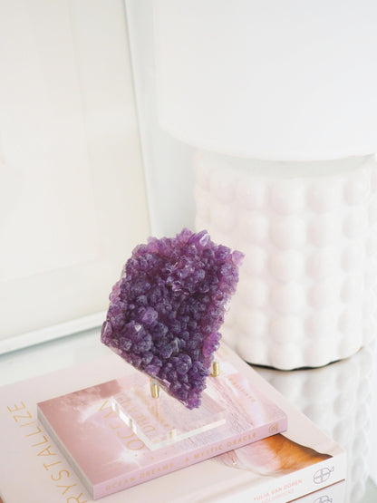 Amethyst mit Pyrit ca. 9 x 10 cm - aus Bulgarien RARE