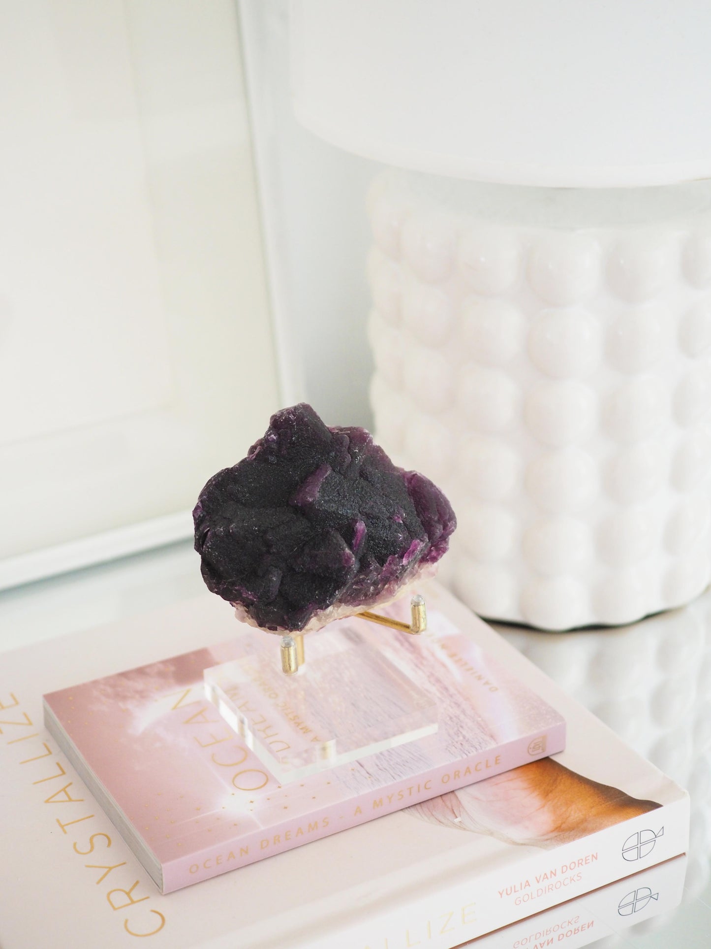 Fluorit Dunkel Violett ca. 9 cm - aus Innere Mongolei China RARE