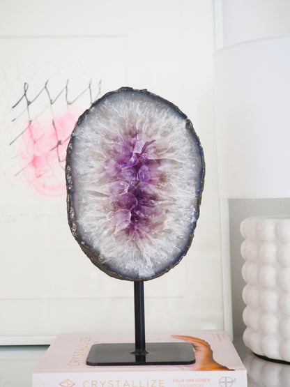 Amethyst Portal auf Ständer . Halter ca 26 cm  - aus Brasilien HIGH QUALITY