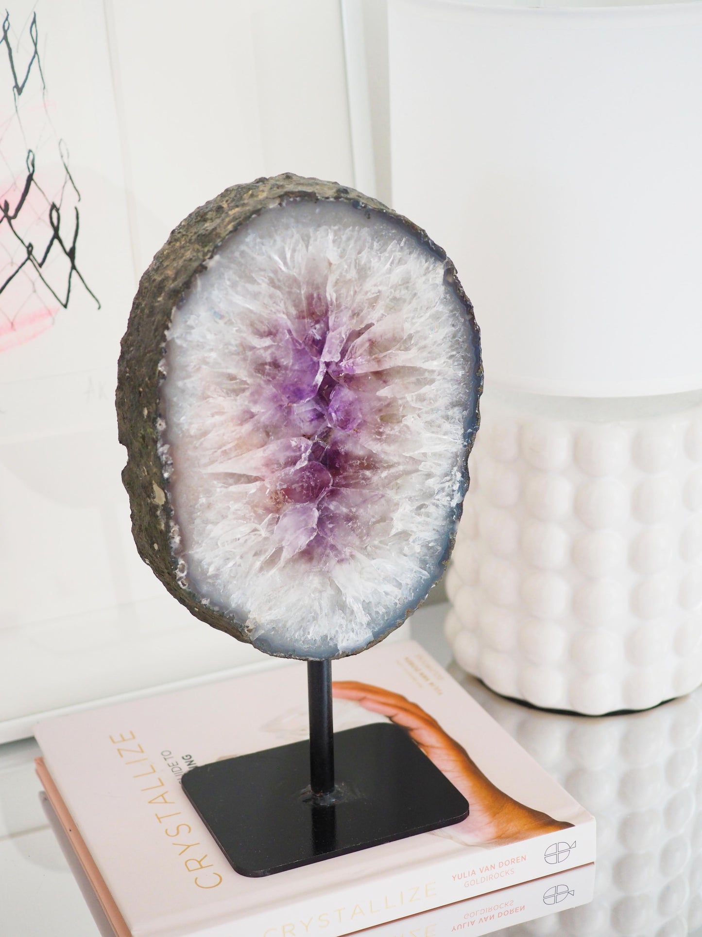 Amethyst Portal auf Ständer . Halter ca 26 cm  - aus Brasilien HIGH QUALITY