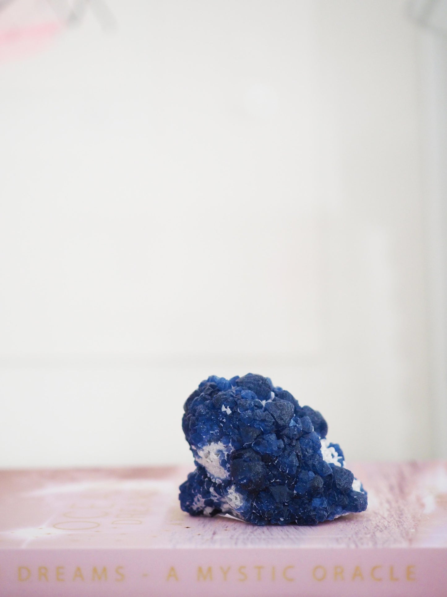 Blueberry Fluorite X Quarz ca. 5 cm - Huanggang Mine. Innere Mongolei China RARE