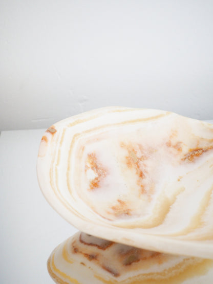 Calcit Edelstein. Kristall Schale ca. 28 cm - Marokko HANDCARVED