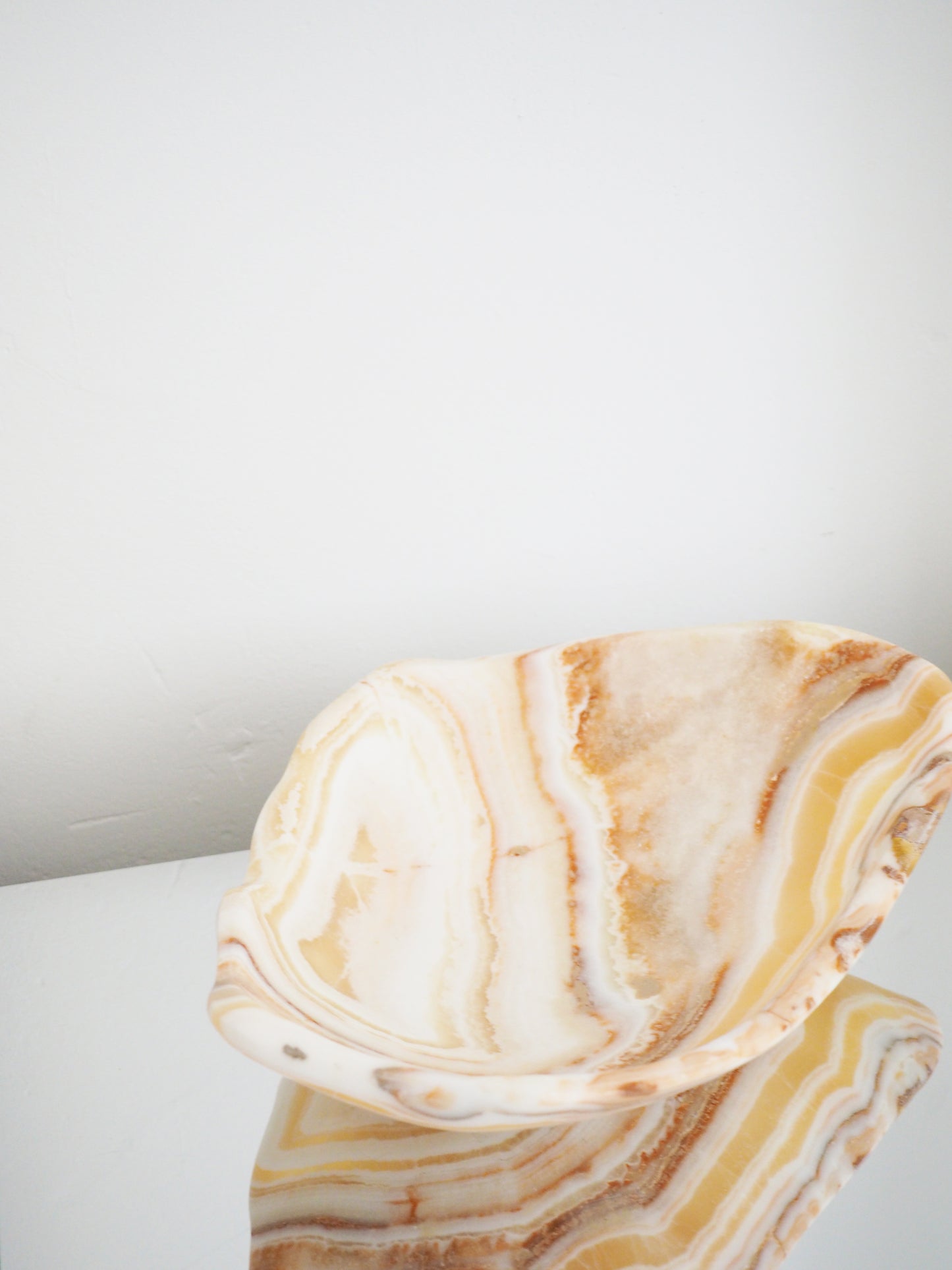 Calcit Schale Edelstein. Kristall ca. 32 cm - Marokko HANDCARVED