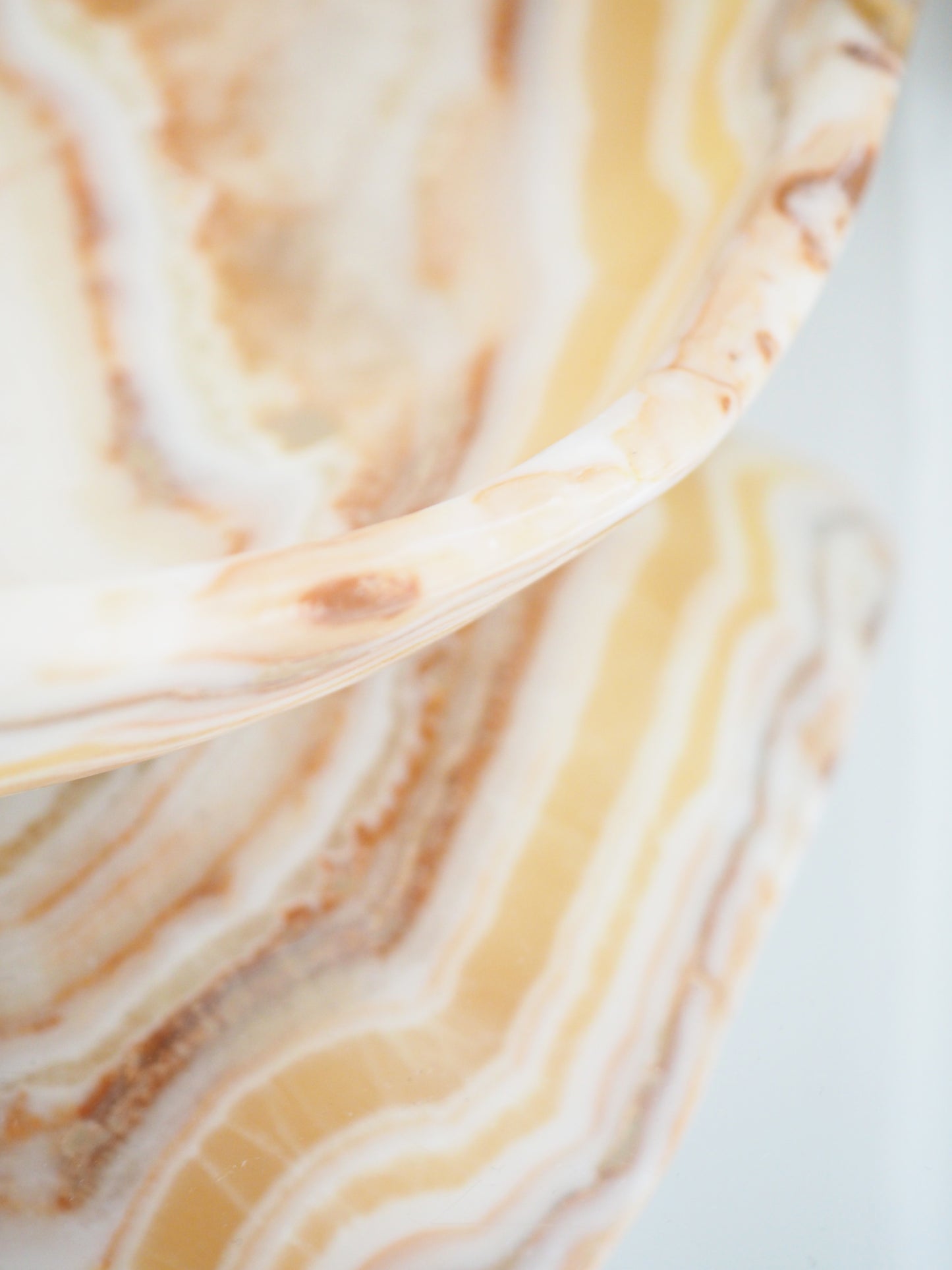 Calcit Schale Edelstein. Kristall ca. 32 cm - Marokko HANDCARVED