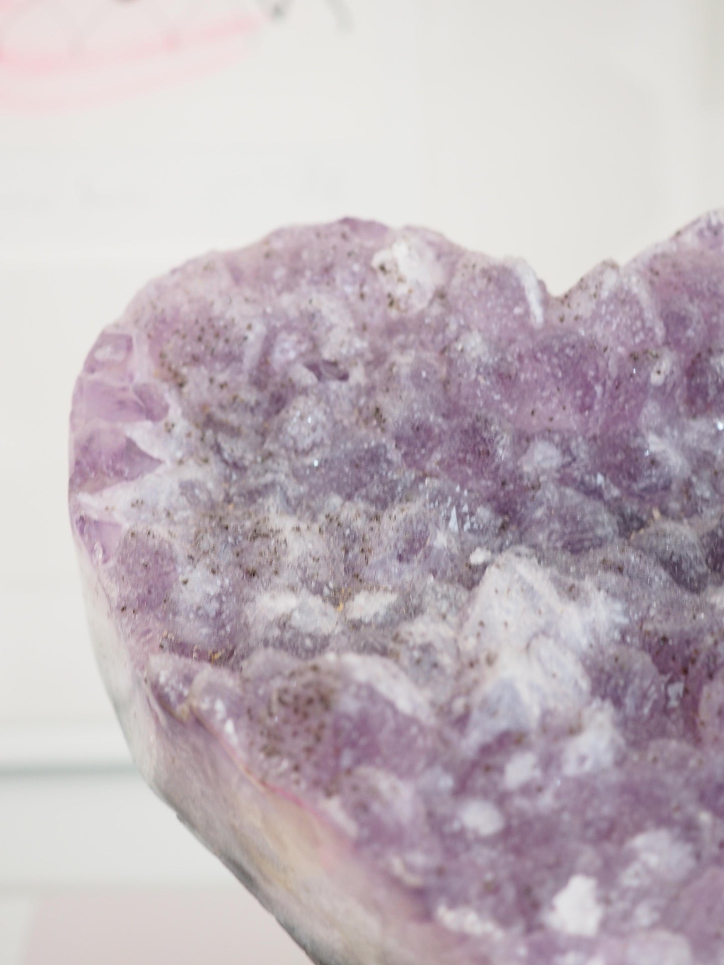 XL Sugar Amethyst Herz ca. 15 cm - aus Brasilien HIGH QUALITY