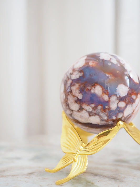 Blumenachat Kugel ca. 5 cm - Madagascar HIGH QUALITY