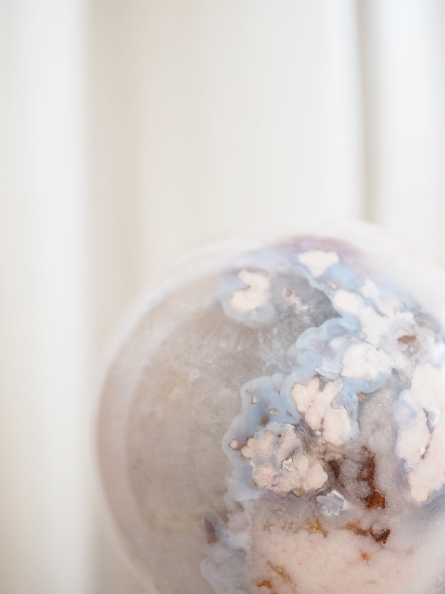 XL Blumenachat Kugel mit Druzy ca. 9 cm - Madagascar HIGH QUALITY