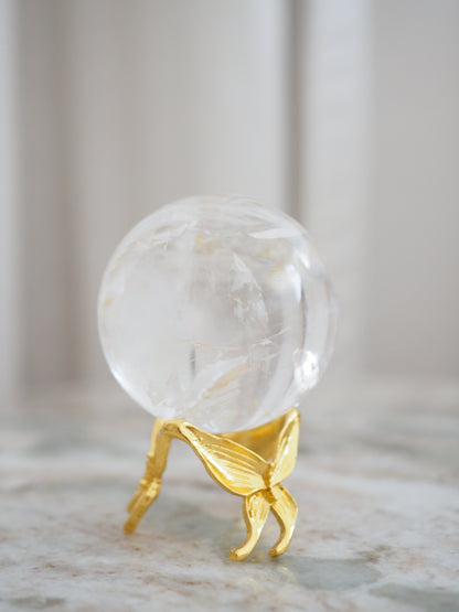 Lemurian Bergkristall Kugel mit Regenbögen ca. 4 cm - Minas Gerais Brasilien HIGH QUALITY