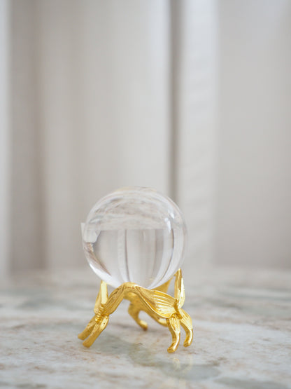 99% Klare Lemurian Bergkristall Kugel mit Regenbögen ca. cm - Minas Gerais Brasilien HIGH QUALITY