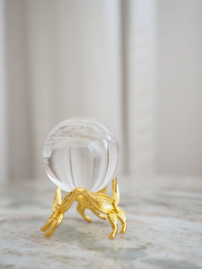 99% Klare Lemurian Bergkristall Kugel mit Regenbögen ca. cm - Minas Gerais Brasilien HIGH QUALITY