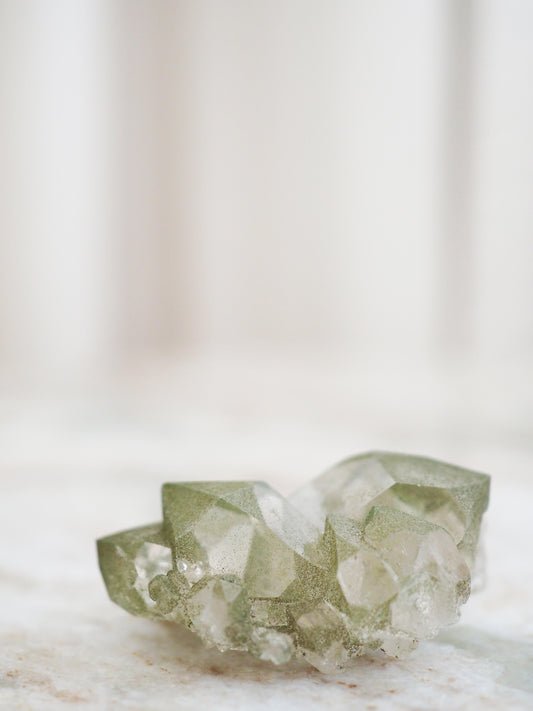 Mont Blanc Bergkristall X Chlorit ca. 4.5 cm - Bassin de Taléfre . Massif du Mont-Blanc Frankreich RARE