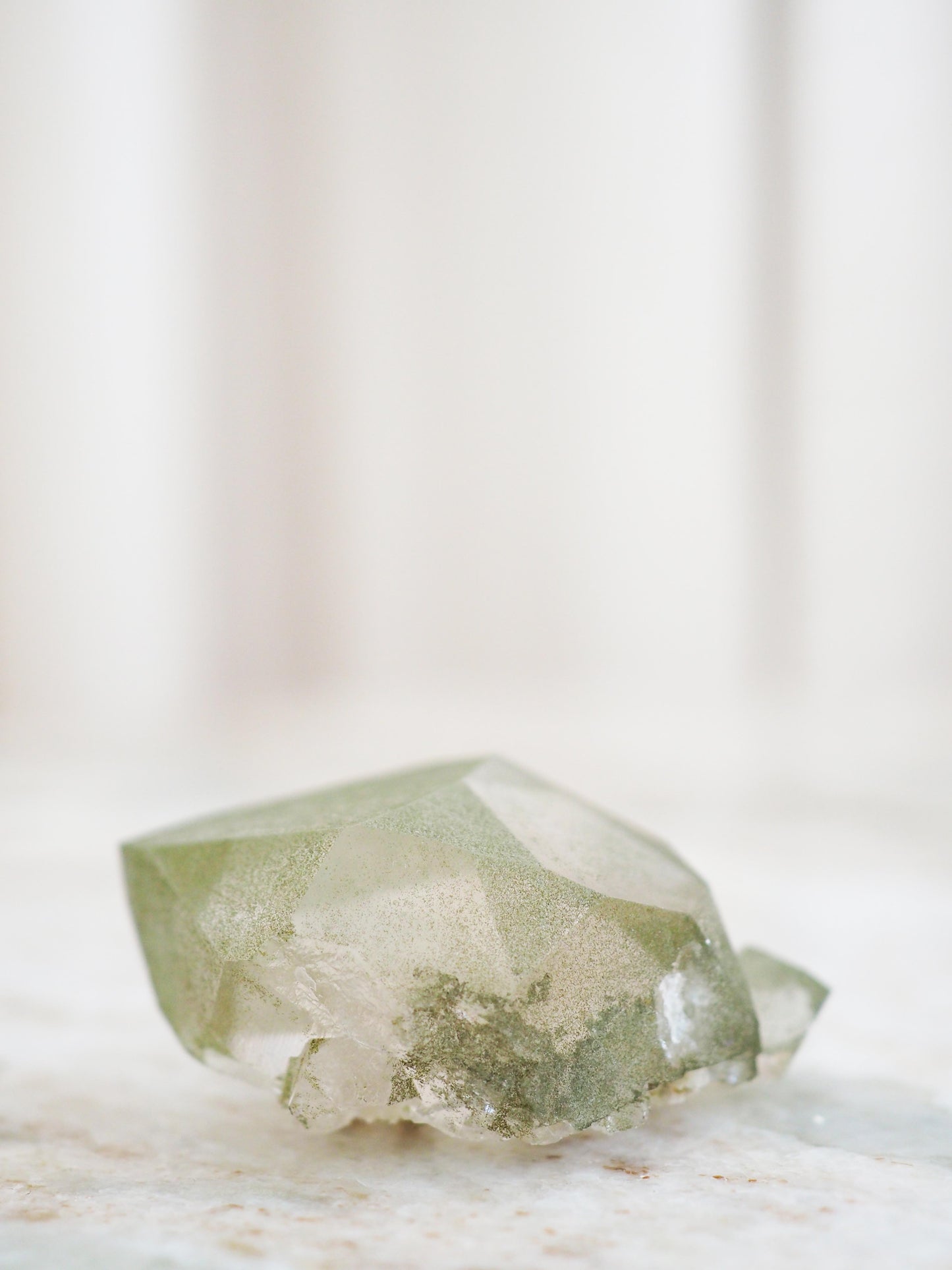 Mont Blanc Bergkristall X Chlorit  ca. 5 cm - Bassin de Taléfre . Massif du Mont-Blanc Frankreich RARE