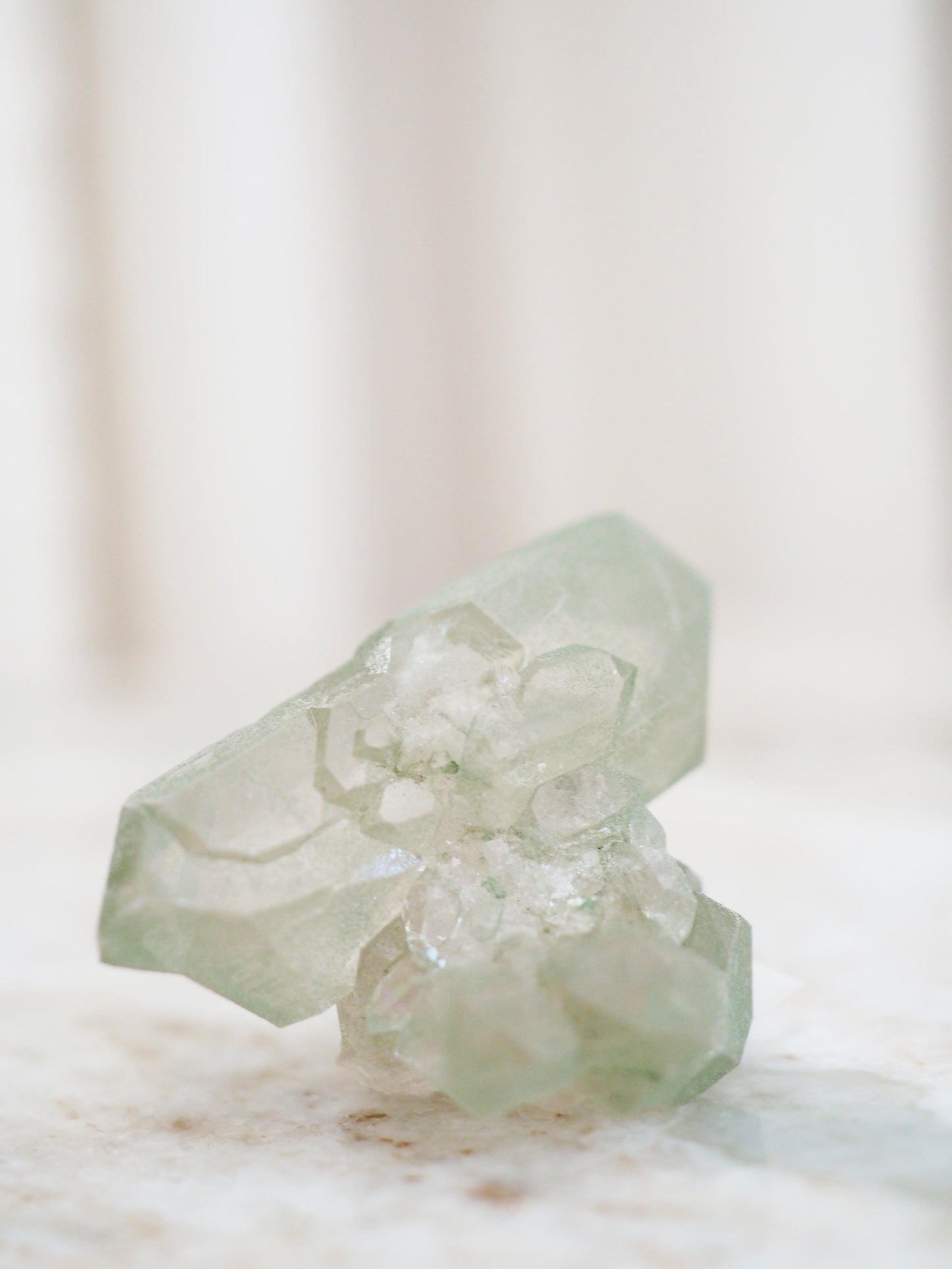 Mont Blanc Bergkristall X Chlorit ca. 5 cm - Bassin de Taléfre . Massif du Mont-Blanc Frankreich RARE