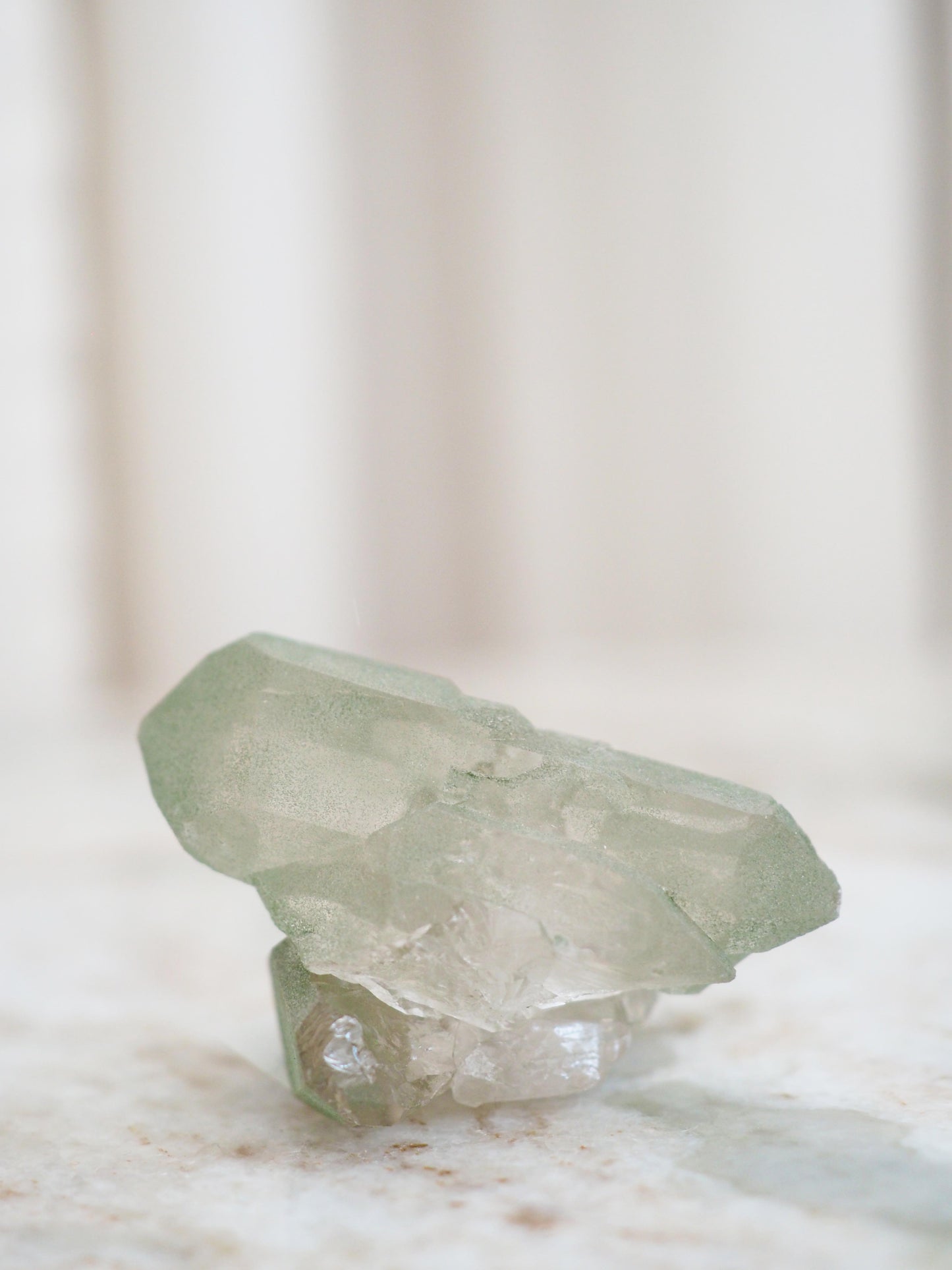 Mont Blanc Bergkristall X Chlorit ca. 5 cm - Bassin de Taléfre . Massif du Mont-Blanc Frankreich RARE