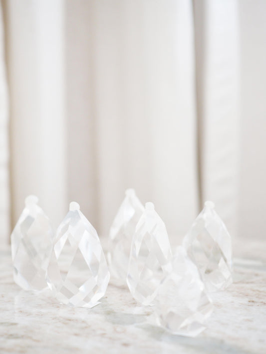 Lemurian Bergkristall Dops Facettiert ca. 3.5 - 4.5 cm - Minas Gerais Brasilien HIGH QUALITY