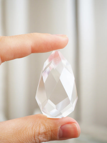 Lemurian Bergkristall Dops Facettiert ca. 3.5 - 4.5 cm - Minas Gerais Brasilien HIGH QUALITY