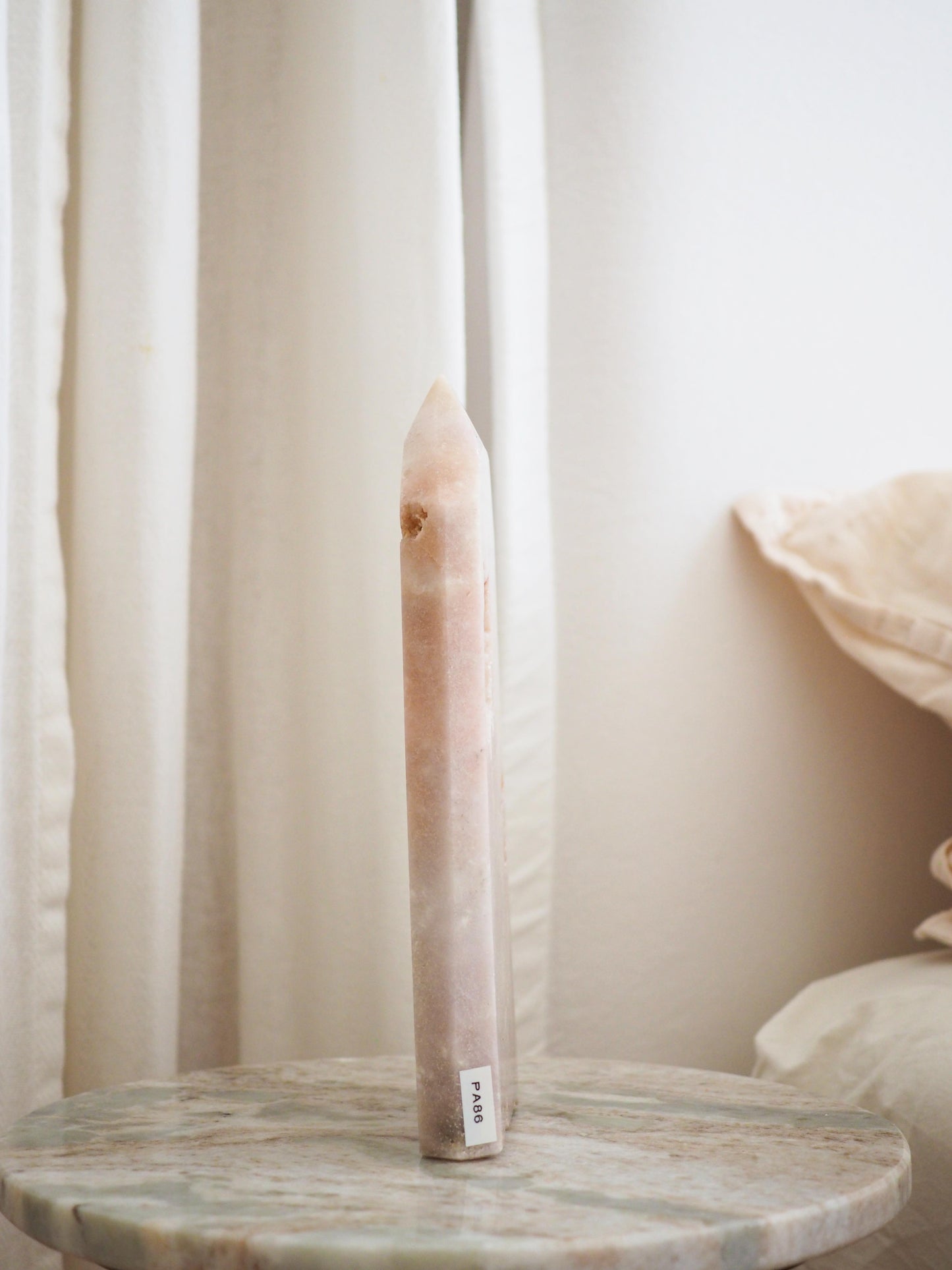 Sparkly Pink Amethyst Spitze  ca. 21.5 cm - Brasilien