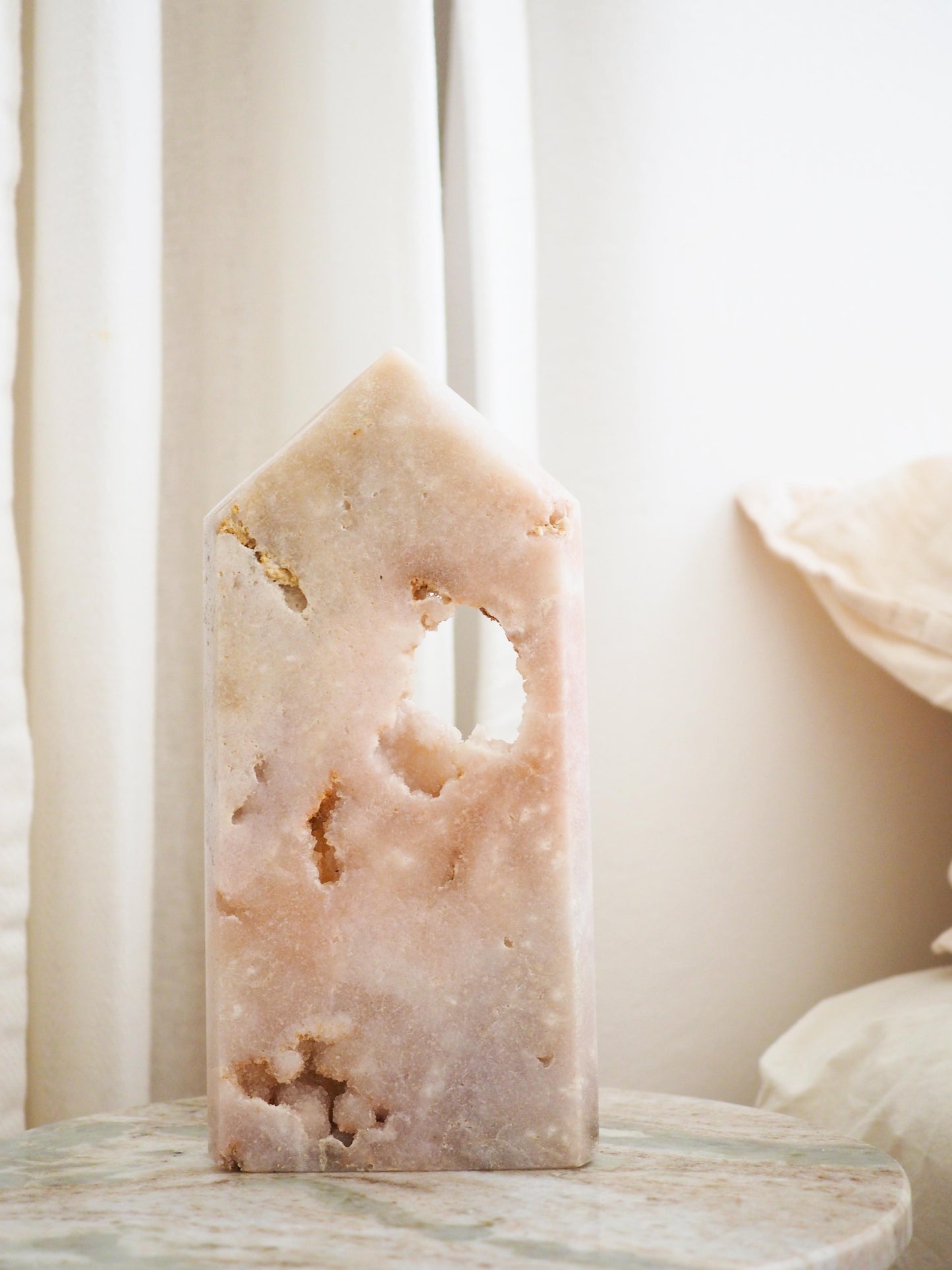 Sparkly Pink Amethyst Spitze  ca. 21.5 cm - Brasilien