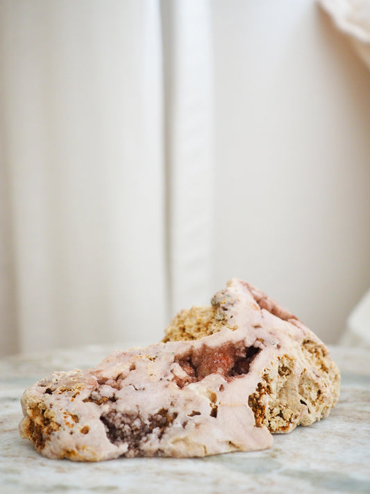 Pink Amethyst Freiform ca. 11.5 cm - aus Brasilien Boarder Argentina