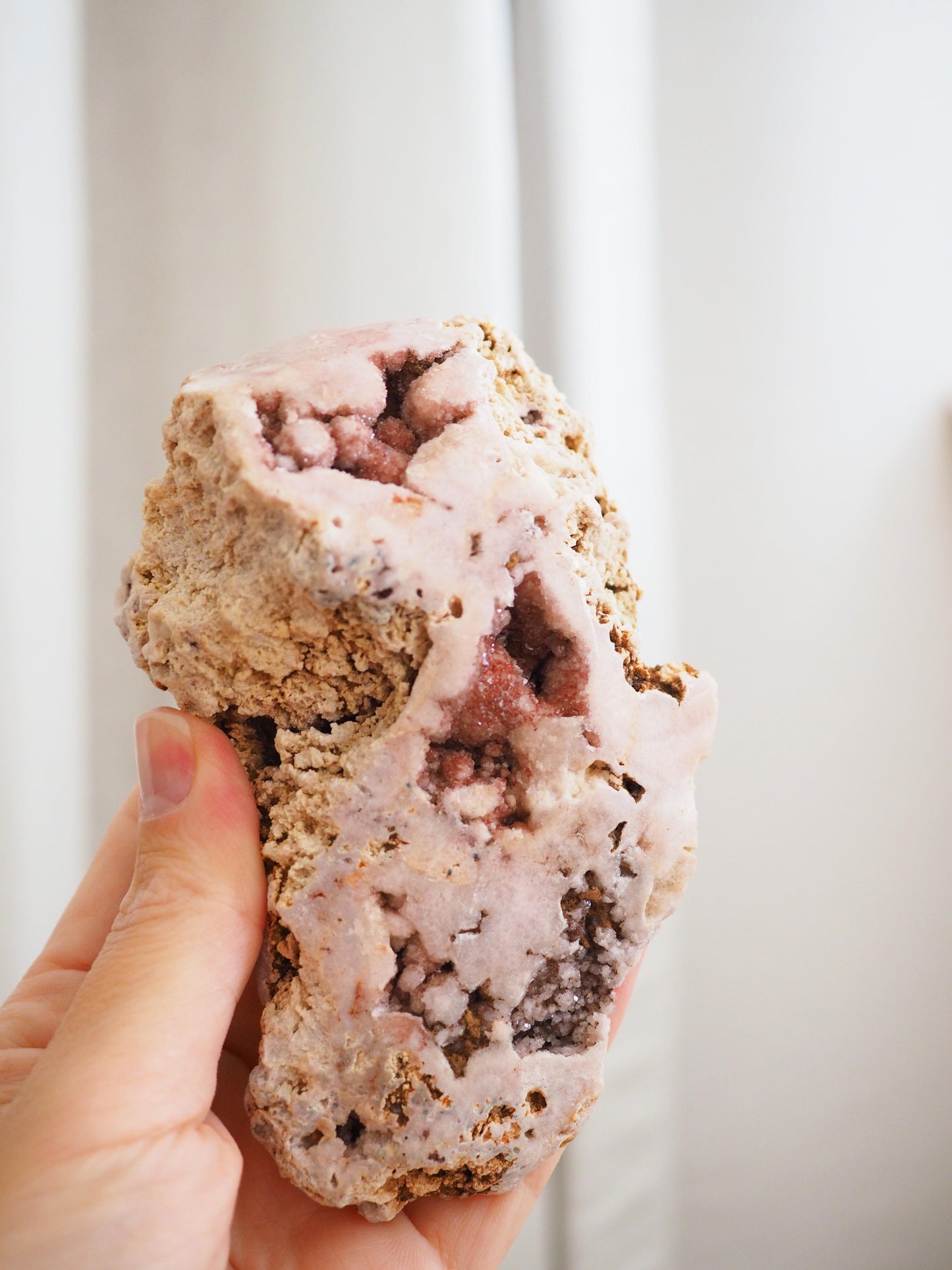 Pink Amethyst Freiform ca. 11.5 cm - aus Brasilien Boarder Argentina