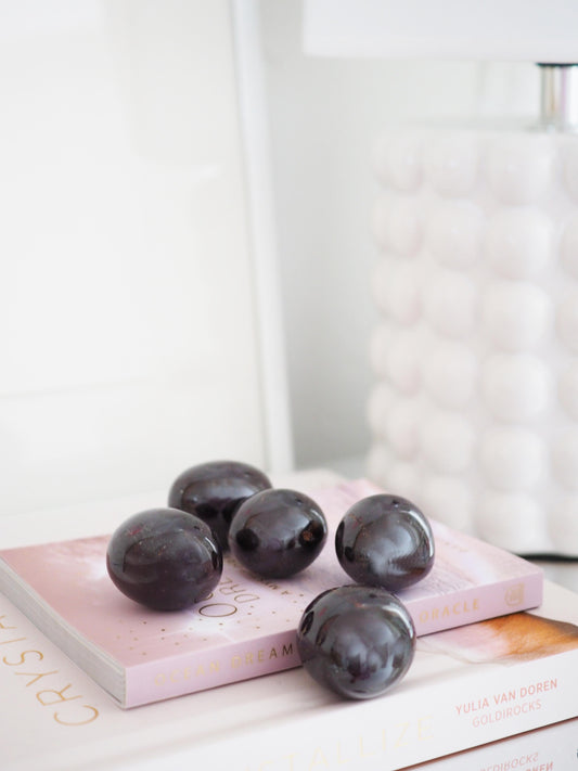 Stern Granat Chunky Trommelstein  3 - 3.5 cm - aus HIGH QUALITY RARE