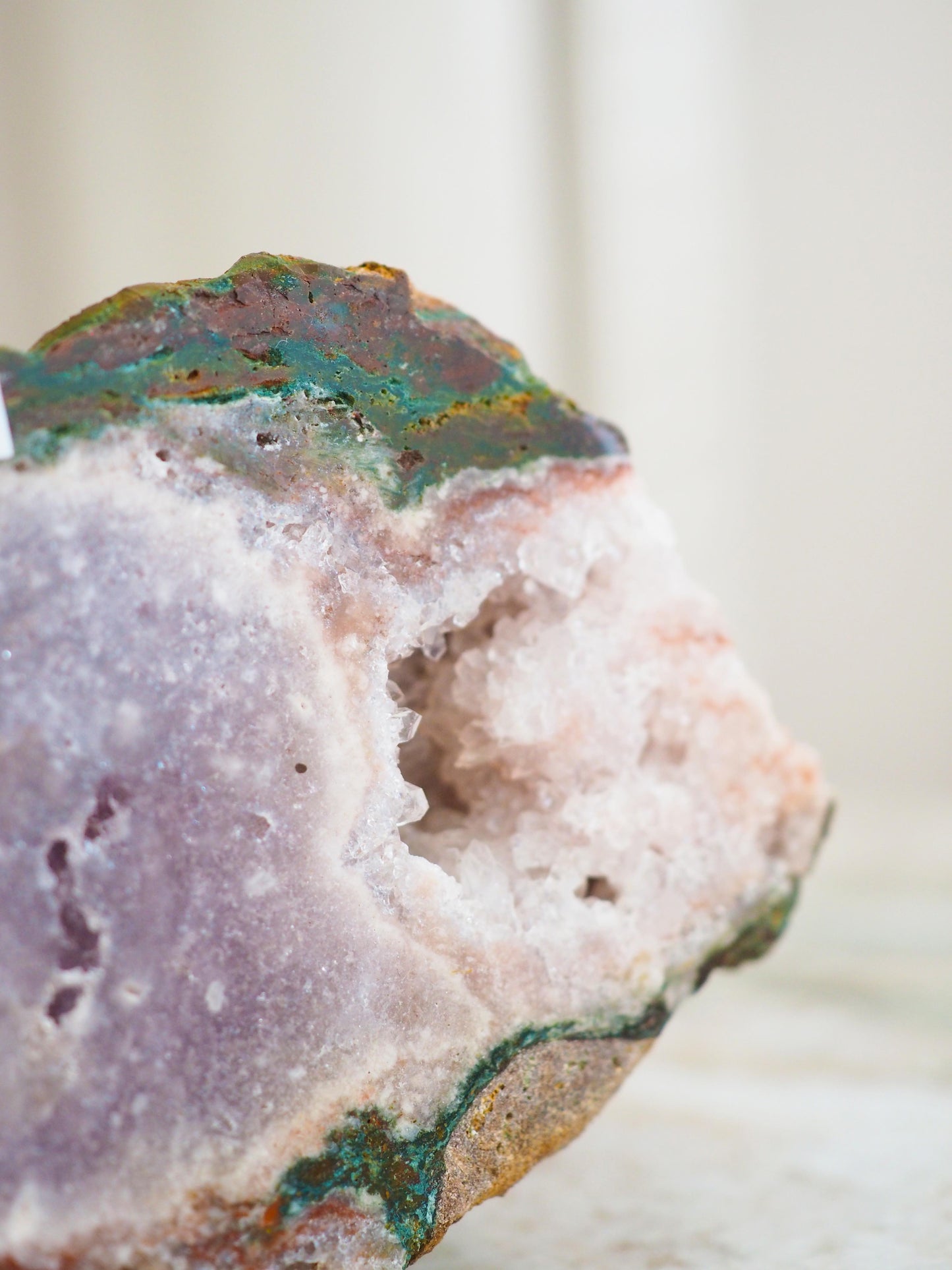 Pink Amethyst Freiform ca. 8.5 cm - aus Brasilien Boarder Argentina