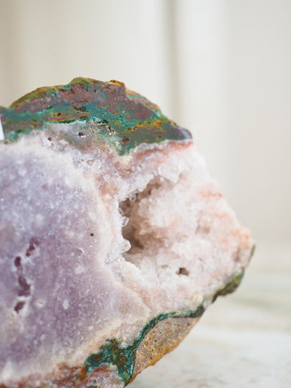 Pink Amethyst Freiform ca. 8.5 cm - aus Brasilien Boarder Argentina