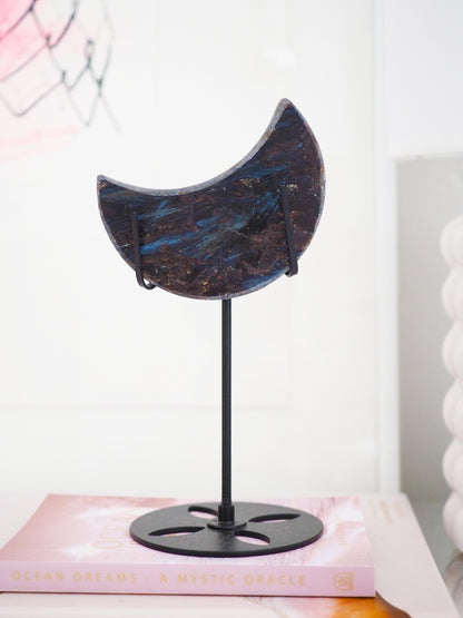 Astrophyllite  Mond auf Halter  ca. 16 cm - Kola Massiv Russland