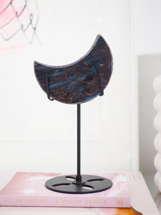 Astrophyllite  Mond auf Halter  ca. 16 cm - Kola Massiv Russland