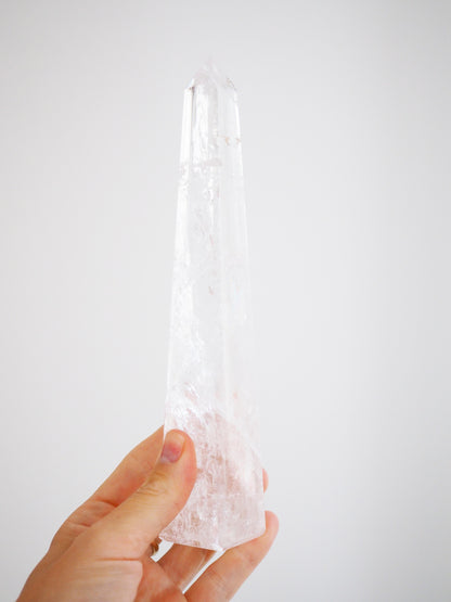 Lemurian Bergkristall Obelisk . Spitze ca. 16 - 19 cm - Minas Gerais Brasilien HIGH QUALITY