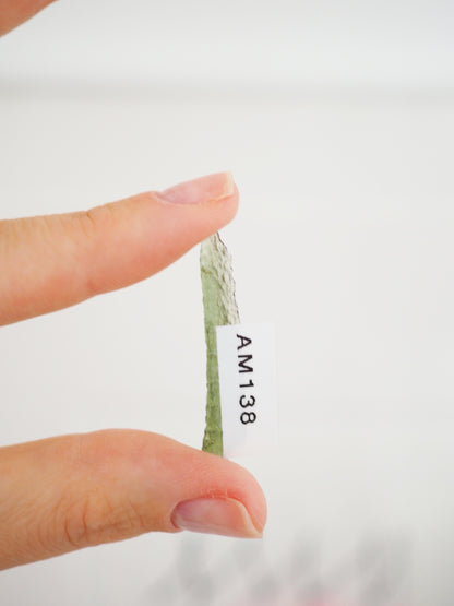 ANGEL CHIME Moldavit . Tektit - Tschechien SUPER RARE