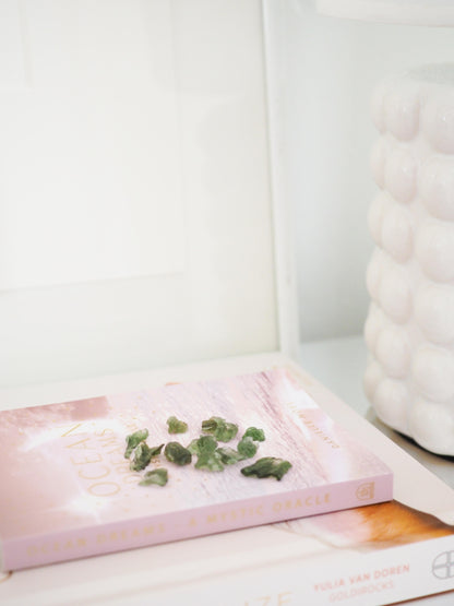 Moldavit . Tektit ca. 0.8 - 1 cm - Tschechien SUPER RARE