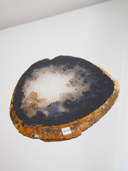 Schwarze Achat Scheibe mit Quarz ca xx cm  - aus Brasilien HIGH QUALITY