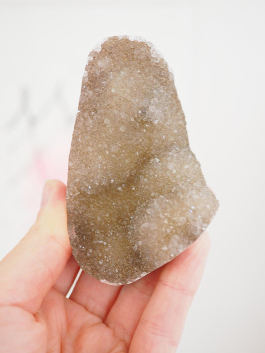 Beige Champagner Rainbow Amethyst Cluster ca. 8 cm - Uruguay HIGH QUALITY