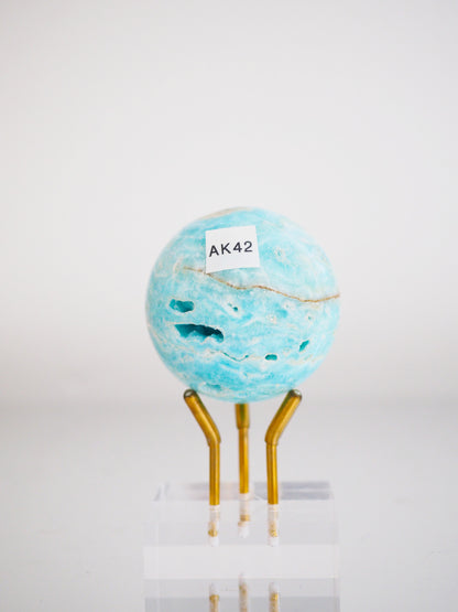 Karibischer Calcit X Aragonit Kugel ca. 5 cm - Pakistan HIGH QUALITY