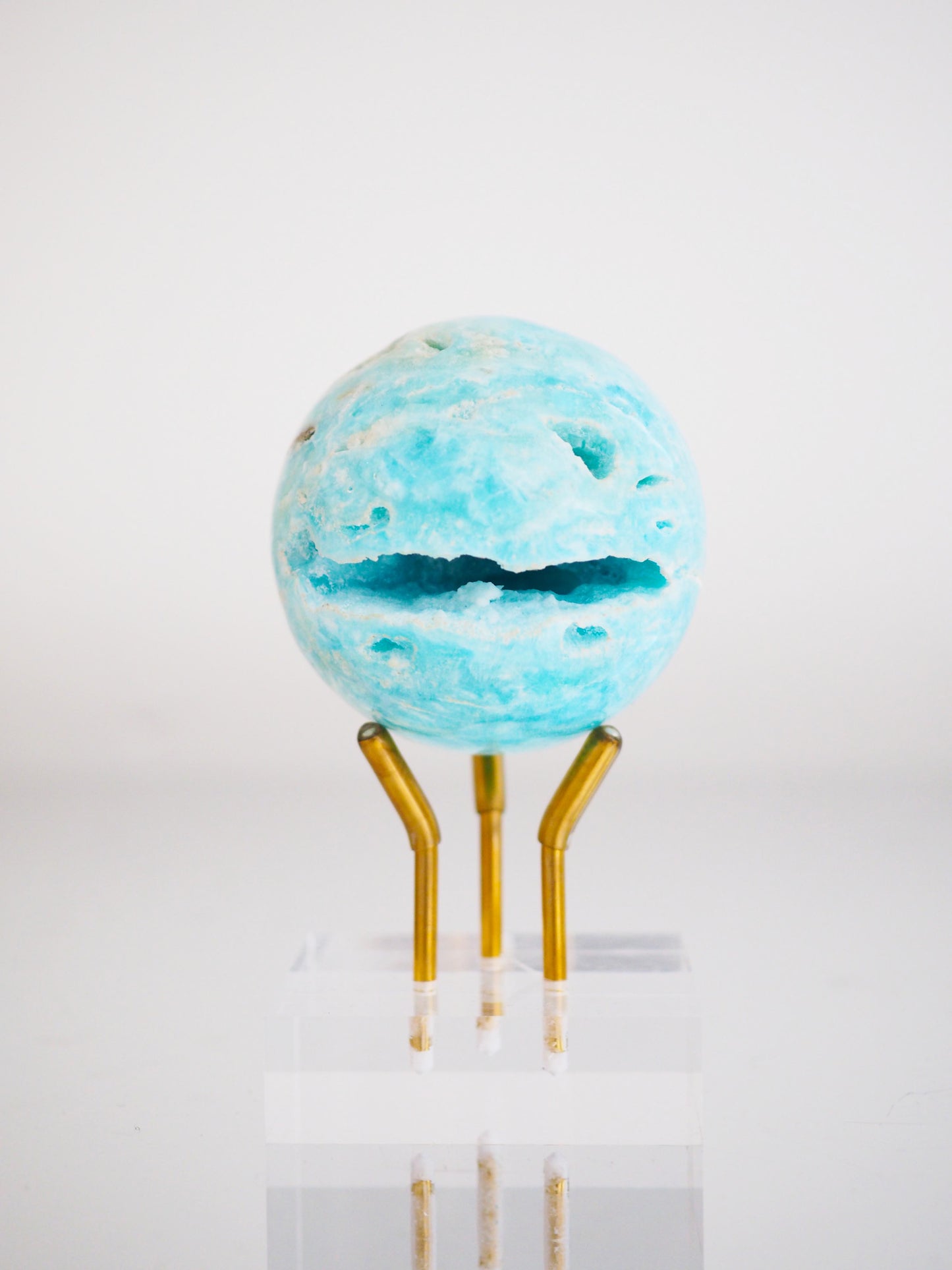 Karibischer Calcit X Aragonit Kugel ca. 5 cm - Pakistan HIGH QUALITY